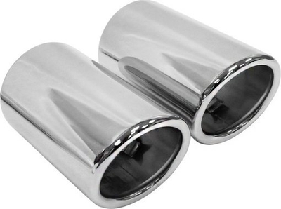 Fund auspuﬁ dekorativ CarFace, dalje dyfishe 70mm, hyrje 67mm, krom