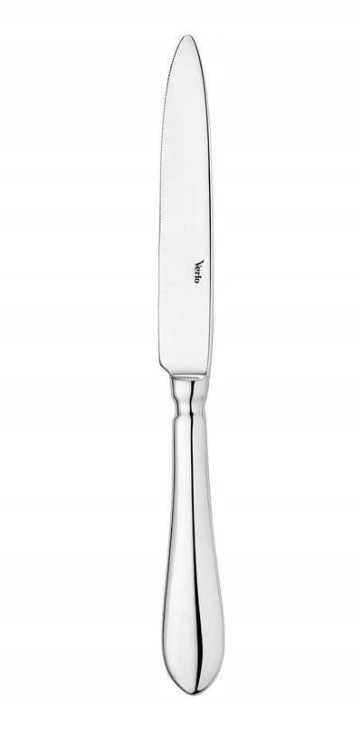 Thikë tavoline Verlo Destello, çelik inoks 18/10, 23.8 cm, ngjyrë argjendi