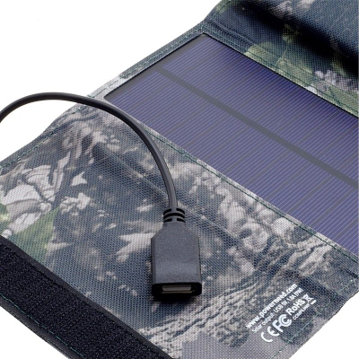 Karikues me diell SUNEN ES-6, 9W, USB 5V 1.8A, kamuflazh