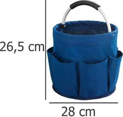 Çantë organizuese Wenko për detergjentë dhe mjete pastrimi, 28 cm, blu e errët