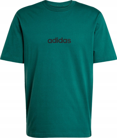 Блуза Adidas Essentials Single Jersey Logo, памук, за мажи, зелена
