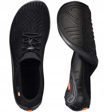 Atlete BRUBECK Barefoot Merino për goca, Zero Drop, nr. 40, të zeza