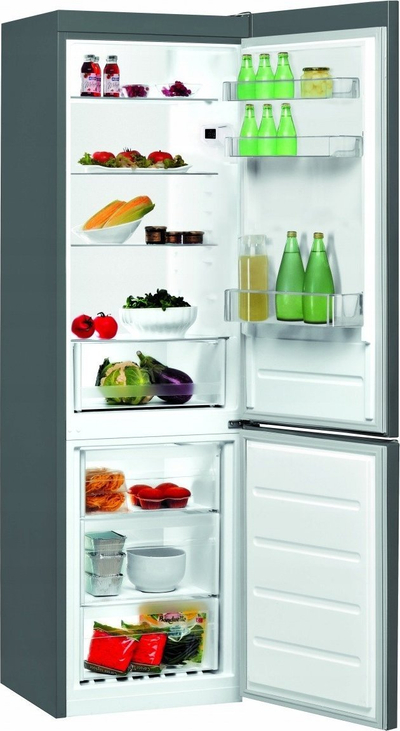 Frigorifer kombinë Polar POB 802E X, komandë elektronike, inox, gri metalik
