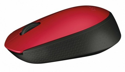 Maus Logitech M171 - Wireless, 2.4GHz, i kuq