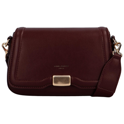 Çantë crossbody për femra David Jones, e kuqe e errët