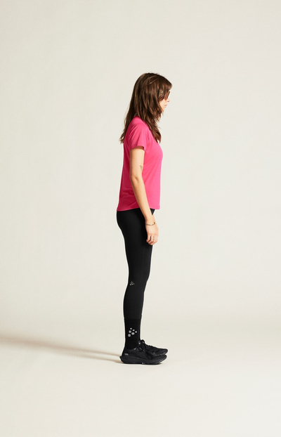 Спортска блуза Craft Core Essence SS Tee 2W, за жени, полиестер, бела