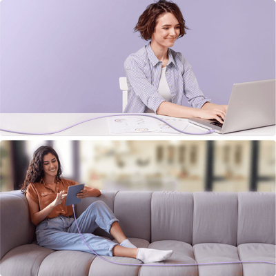Kabllo USB Joyroom JYR757, USB C me USB C, 1.2m, lejla