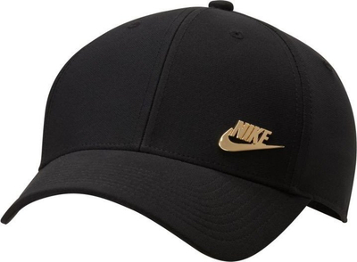 Kapelë Nike Club Structured Metal Logo FB5371 011, me logo metalike, e zezë