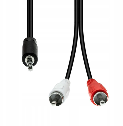 Kabllo audio ProXtend, 3.5mm në 2x RCA, stereo, e zezë