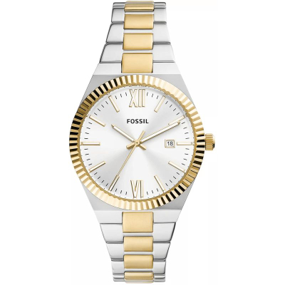 Ora dore Fossil Scarlette ES5259, çelik inox, quartz, argjendtë ari