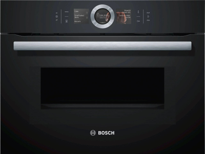 Furra e integrume Bosch Series 8 CMG676BB1, 45L, me rrymë, e zezë