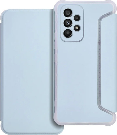 Kapak libri Piano për Samsung Galaxy A14 4G / A14 5G, me magnet, me xhep për karta, blu e çelët