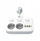 Shpërndarës energjie R-273SWS/CA, 2x Schuko me çelës, 3x USB A 1x USB C, i bardhë