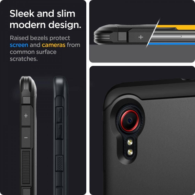 Mbrojtëse për telefon SPIGEN TOUGH ARMOR, GALAXY XCOVER 5, e zezë