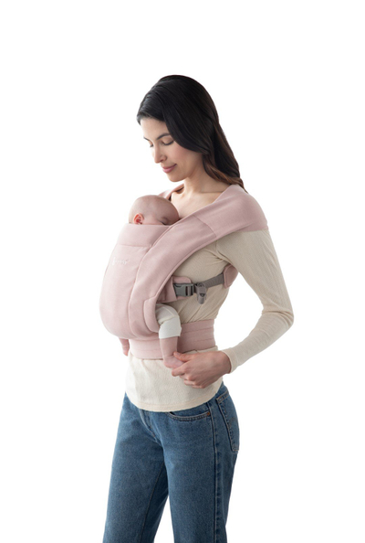Nositëse bebe Ergobaby Embrace, ergonomike, për të porsalindur, rozë e çelët