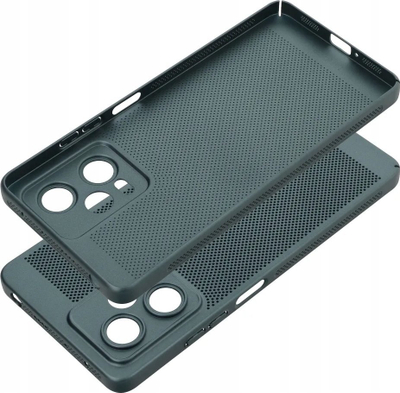 Mbrojtëse telefoni Breezy për Xiaomi Poco C65, e çpuesme, plastike, jeshile