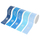 Shirita rezistence për fitnes EneroFit, set me 5 copa, nivele të ndryshme, blu