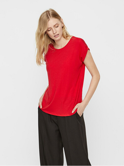 Maicë VERO MODA VMAVA Loose Fit, e kuqe