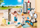 Set loje Playmobil City Life 9268, banjo me drita që punojnë, 4-10 vjeç, shumëngjyrësh