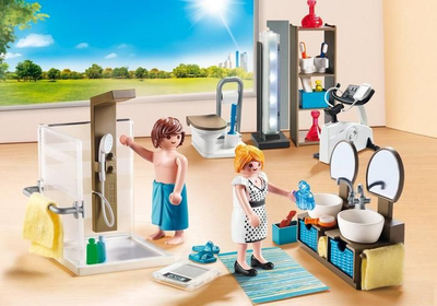 Set loje Playmobil City Life 9268, banjo me drita që punojnë, 4-10 vjeç, shumëngjyrësh