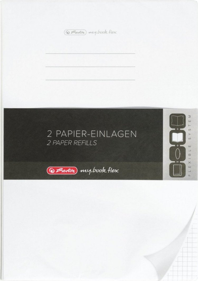 Fletë zëvendësuese Herlitz My.Book, A4, me katrorë, set 2x40 fletë