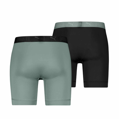 Bokse të gjata PUMA Microfiber, 2 copë, jeshile dhe të zeza