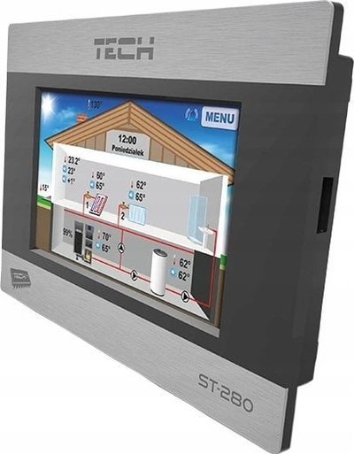 Termostat dhome Tech ST-280, ekran me prekje me ngjyra, komunikim RS