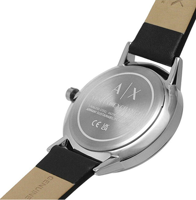 Orë për meshkuj Armani Exchange, e zezë