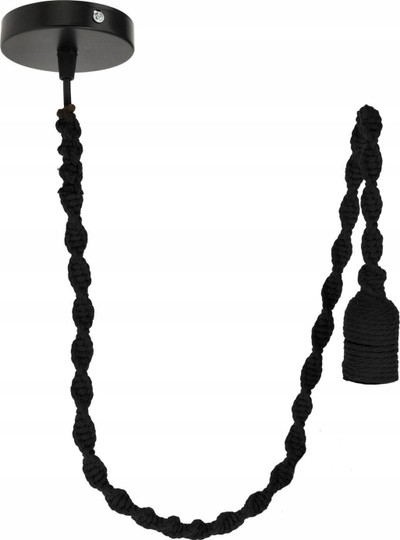 Prizë tavani Home Styling Collection, me kabllo 90 cm, E27 25W, e zezë