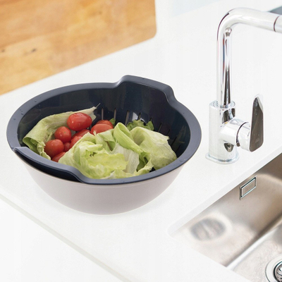 Сет сад и цедалка Colander Bowl, 3L, пластика, бела