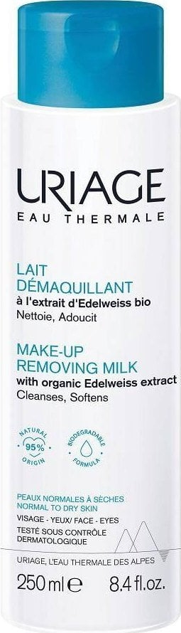 Qumësht pastrues Uriage Make-up Removing Milk, për lëkurë normale deri të thatë, 250 ml