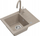 Lavaman kuzhine Quadron BEN 116 me rubinet KATE, granit, 55x44x17.5 cm, i zi me pika