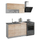Kuzhinë modulare Jadiel HM2440, melaminë, 120x46 cm, sonama e bardhë