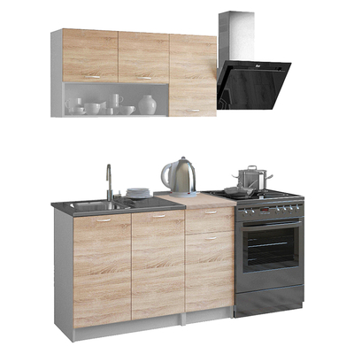 Kuzhinë modulare Jadiel HM2440, melaminë, 120x46 cm, sonama e bardhë