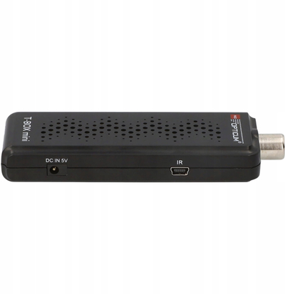 Marrës DVB-T2/C Opticum Red T-BOX Mini, H.265, USB, i zi
