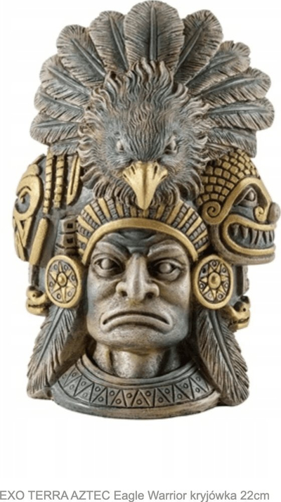 Strehimore terrariumi Exo Terra Aztec Warrior Eagle Knight, 22cm, për zbukurim, gri