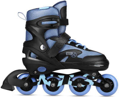 Patina inline me LED Nils Extreme NA0189, set me mbrojtëse, madhësia L 39-42, blu