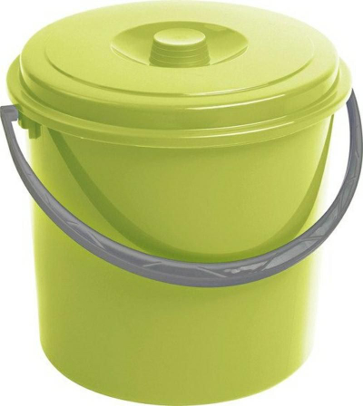 Kovë Keter Curver Bucket 235238, 16L, me kapak, e gjelbër e çelët