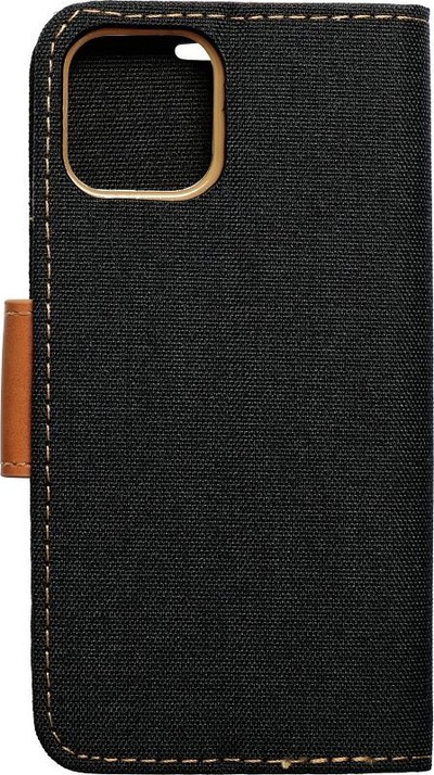 Kllëf telefoni Canvas për Samsung Galaxy A23 5G, flip cover, me stand, i zi