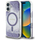 Mbrojtëse telefoni Guess Glitter Guhmp16Srgrgeu për iPhone 16, MagSafe, vjollcë