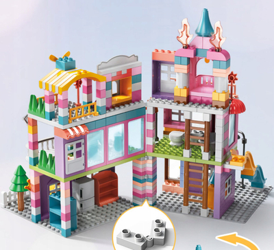 Set kockash ndërtuese BOUNN, 400 copë, 3+