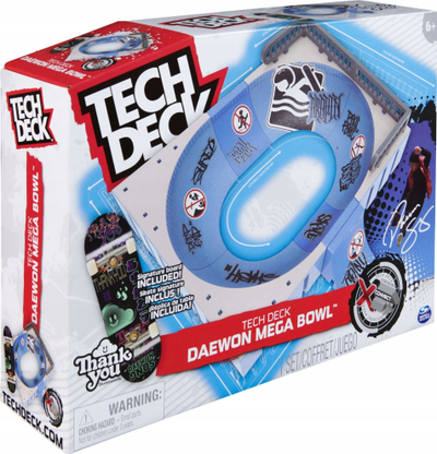 Set lojërash Tech Deck X-Connect Daewon Mega Bowl, fingerboard përfshirë, për fëmijë 6+