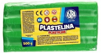 Plastelinë Astra Plastelina 303117010, 500 g, jeshile e çelët
