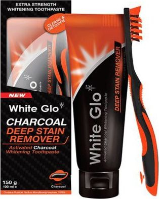 Pastë dhëmbësh White Glo Charcoal Deep Stain Remover, 100 ml