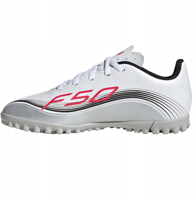 Këpucë futbolli adidas F50 Messi Club TF Jr JP7453, për bar sintetik, për kalamaj, të bardha