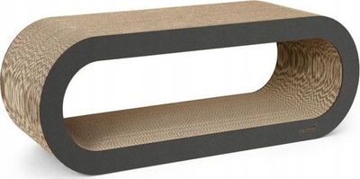 Skrapues për mace Trixie 02, dizajn modern, karton i valëzuar, 75 x 27 x 29 cm, grafit