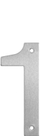 Numër shtëpie House Number SS1, çelik inox, 145mm, argjent