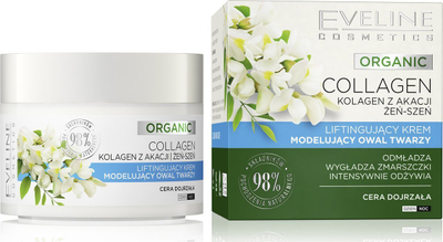 Krem fytyre Eveline Organic Collagen Lifting, modelues, për lëkurë të pjekur