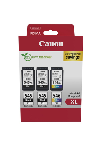 Kartutë boje Canon PG-545XL CL-546XL, set 3 copë, XL, origjinale