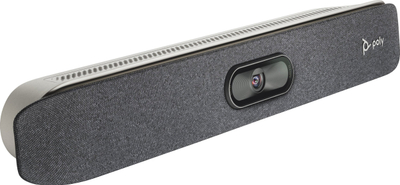 Video bar konferencash Poly Studio X30, all in one, Zoom Teams Google Meet, gri